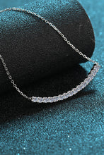 Load image into Gallery viewer, Sterling Silver Curved Bar Necklace DIBS 7008