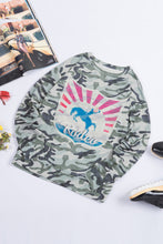 Load image into Gallery viewer, Camouflage Rodeo Graphic Long Sleeve Top