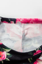 Load image into Gallery viewer, Girls Floral Striped Raglan Sleeve Dress