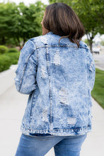 Load image into Gallery viewer, Acid Wash Distressed Denim Jacket