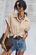 Load image into Gallery viewer, Satin Button Down Collared Shirt