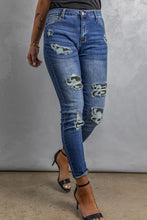 Load image into Gallery viewer, Patchwork Skinny Jeans with Pockets DIBS PATCHWORK