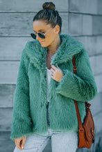 Load image into Gallery viewer, Faux Fur Jacket with Side Pockets