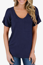 Load image into Gallery viewer, V-Neck Pocketed Tee