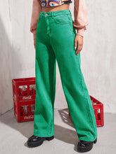 Load image into Gallery viewer, High-Rise Pocketed Wide Leg Jeans