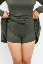 Load image into Gallery viewer, White Birch Wandering the Woods Full Size Mini Dress with Built-In Shorts