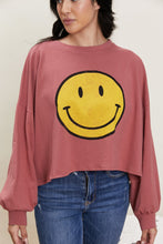 Load image into Gallery viewer, Jade By Jane Smiles Forever Full Size Smile Graphic Long-Sleeve Tee