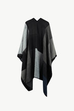 Load image into Gallery viewer, Color Block Open Front Poncho
