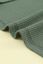 Load image into Gallery viewer, Elbow Patch Waffle Knit Henley Top