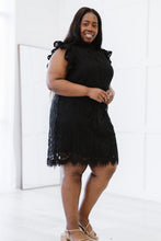 Load image into Gallery viewer, Sweet Lovely by Jen Full Size Fit for Royalty Lace Flutter Sleeve Dress