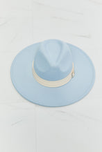 Load image into Gallery viewer, Fame Summer Blues Fedora Hat