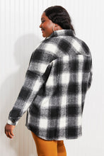 Load image into Gallery viewer, Zenana Autumn Evening Full Size Plaid Longline Shacket
