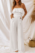 Load image into Gallery viewer, Belted Layered Wide Leg Jumpsuit