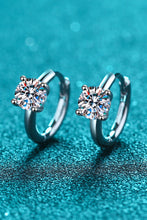 Load image into Gallery viewer, 1 Carat Moissanite Huggie Earrings DIBS 7005