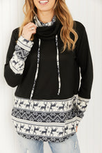 Load image into Gallery viewer, Heimish Sleigh Ride Full Size Waffle Knit Christmas Top