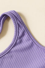 Load image into Gallery viewer, Girls Ribbed Tank and Leopard Culottes Set