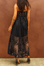 Load image into Gallery viewer, Lace Crisscross Back Sleeveless Maxi Dress