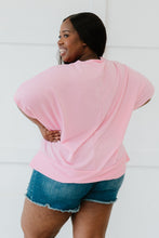 Load image into Gallery viewer, Sew In Love Sippin' Lemonade Full Size Run French Terry Top in Pink