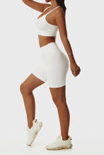 Load image into Gallery viewer, Crisscross Sports Bra and Biker Shorts Set