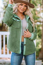 Load image into Gallery viewer, Contrast Button Down Fleece Jacket