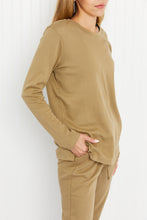 Load image into Gallery viewer, Zenana Comfy and Cozy Full Size Run Lounge Set in Khaki
