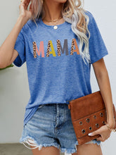Load image into Gallery viewer, MAMA Leopard Graphic Short Sleeve Tee