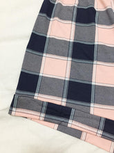 Load image into Gallery viewer, Plus Size Plaid Drawstring Elastic Waist Cuffed Shorts