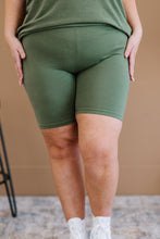 Load image into Gallery viewer, Zenana Worth It Full Size Run Biker Shorts in Ash Olive
