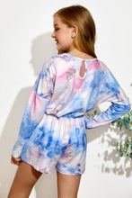 Load image into Gallery viewer, Girls Tie-Dye Round Neck Romper
