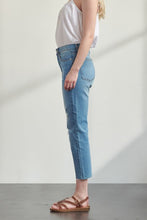 Load image into Gallery viewer, Muselooks Distressed High-Rise Raw Hem Cropped Jeans