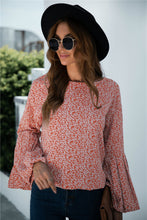 Load image into Gallery viewer, Ditsy Sleeve Long Bell Sleeve Blouse