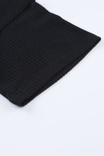 Load image into Gallery viewer, Waffle-Knit V-Neck Dropped Shoulder Blouse