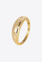 Load image into Gallery viewer, Inlaid Zircon Star Ring