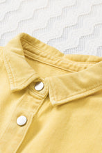 Load image into Gallery viewer, Distressed Fringe Trim Button Up Jacket