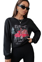 Load image into Gallery viewer, Christmas Graphic Round Neck Dropped Shoulder Sweatshirt