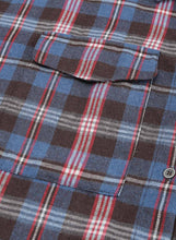 Load image into Gallery viewer, Plaid Slit High-Low Shirt with Pockets