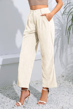 Load image into Gallery viewer, Buttoned Straight Hem Long Pants
