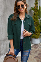 Load image into Gallery viewer, Corduroy Long Sleeve Button-up Shirt Jacket