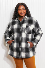 Load image into Gallery viewer, Zenana Autumn Evening Full Size Plaid Longline Shacket