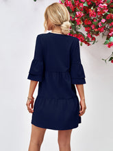 Load image into Gallery viewer, V-Neck Flare Sleeve Mini Dress