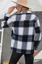 Load image into Gallery viewer, Plaid Button Down Shirt Jacket with Breast Pockets