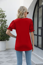 Load image into Gallery viewer, Square Neck Flounce Sleeve Top