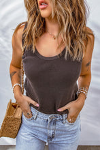 Load image into Gallery viewer, Waffle-Knit Scoop Neck Tank Top