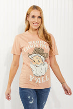 Load image into Gallery viewer, Lotus Fashion Merry Christmas Y'All Graphic Tee
