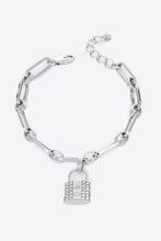 Load image into Gallery viewer, Lock Charm Chain Bracelet