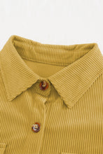 Load image into Gallery viewer, Pocketed Button Ribbed Textured Shirt