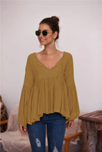 Load image into Gallery viewer, Puff Long Sleeve Pleated Top