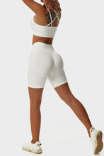 Load image into Gallery viewer, Crisscross Sports Bra and Biker Shorts Set