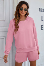 Load image into Gallery viewer, Split Hoodie&Short Pant Lounge Set