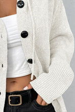 Load image into Gallery viewer, Drawstring Detail Button Front Hooded Cardigan